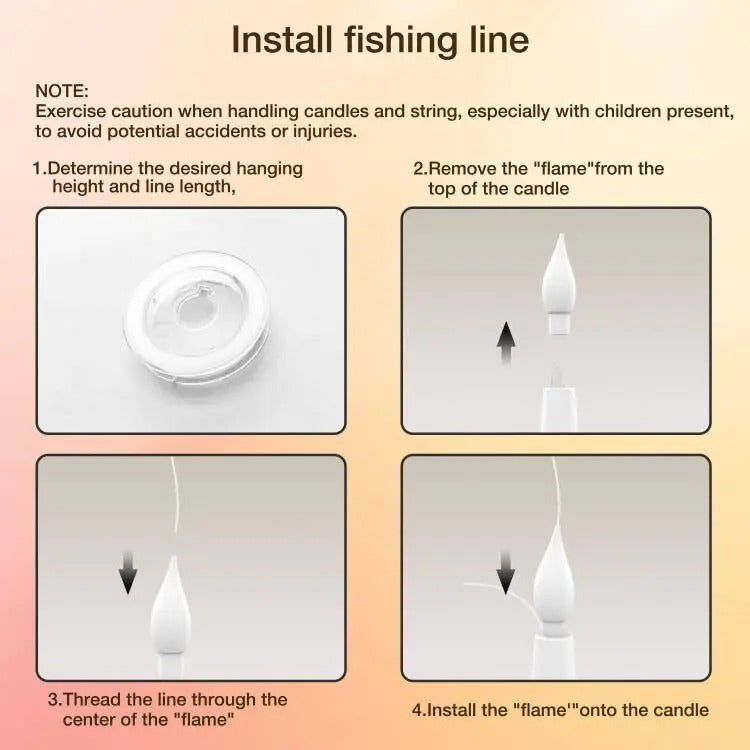 Glimmerhall floating candles with wand remote