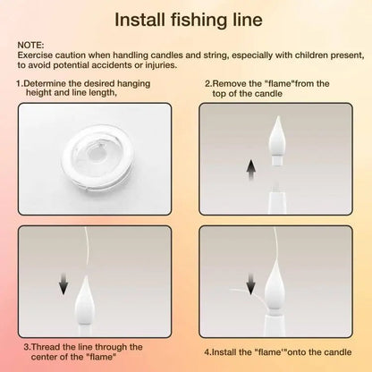 Glimmerhall floating candles with wand remote